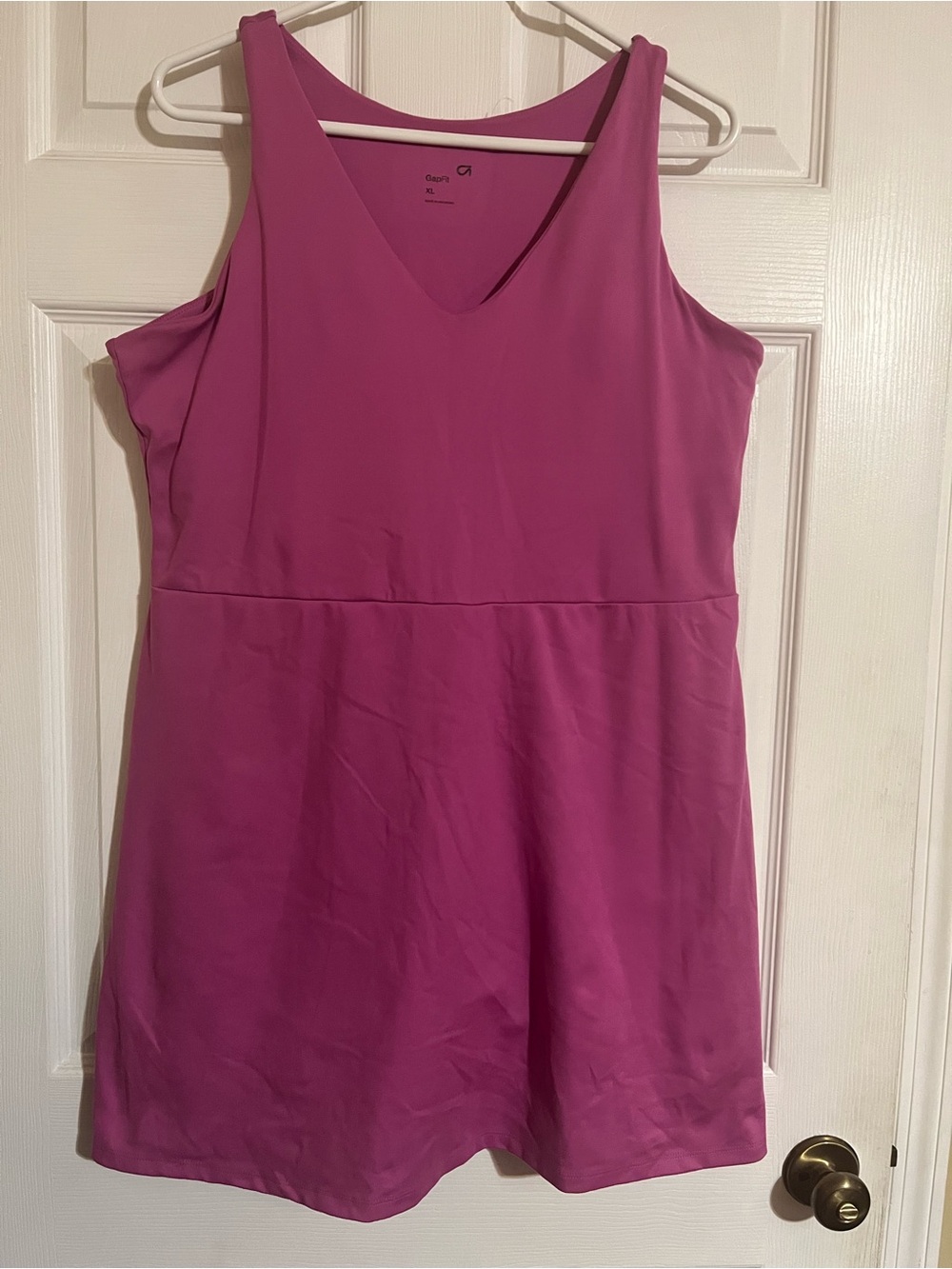 GAP Bright Fuchsia V-Neck dress